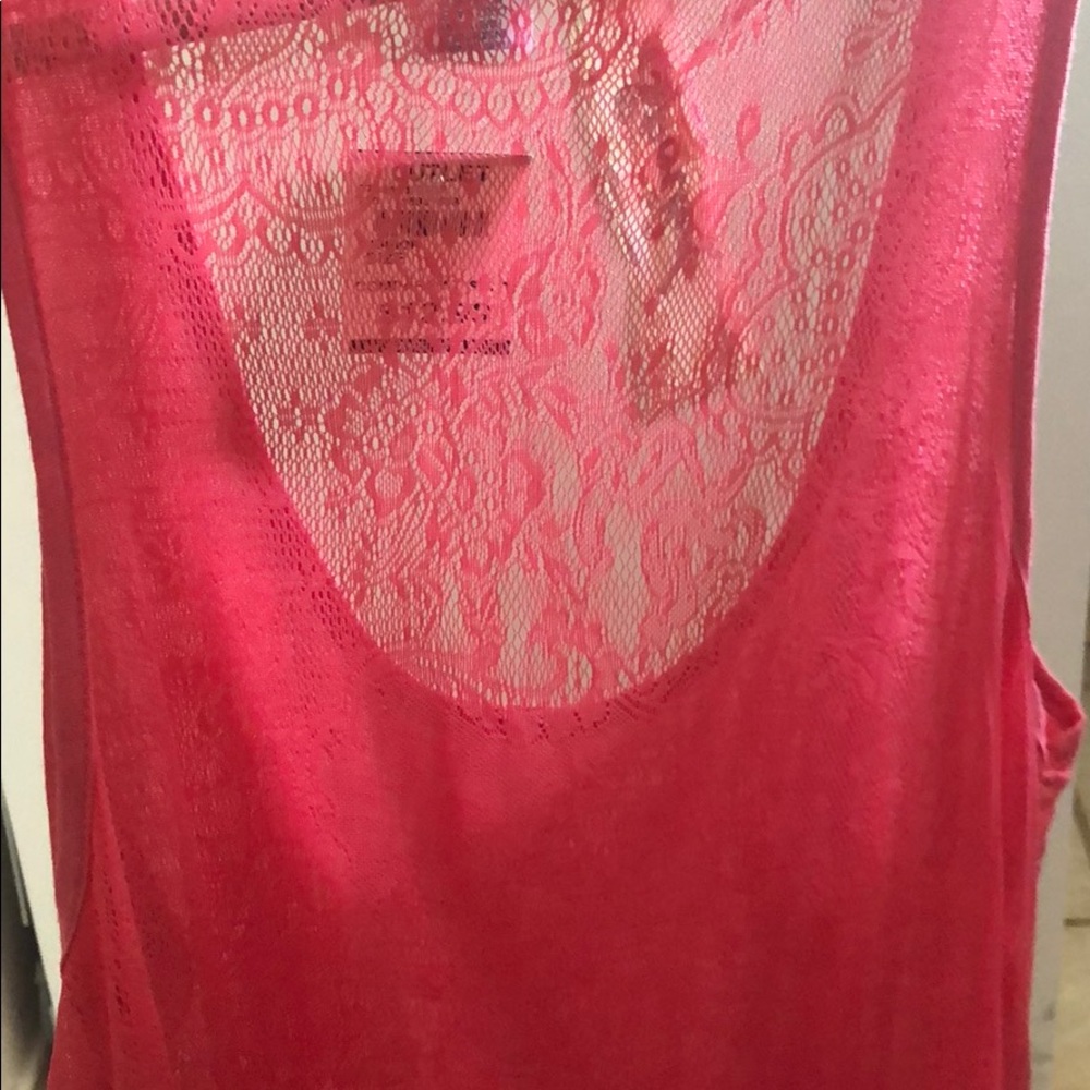 Salmon Ruffles Tank Top Large - Picture 3 of 3